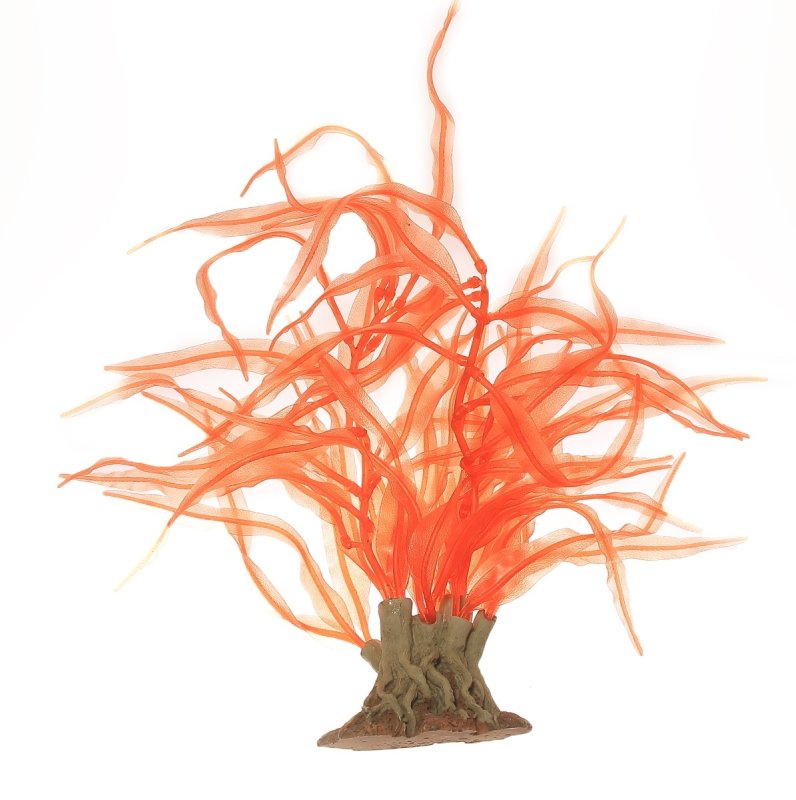 画像1: 【お取寄商品】レプリカ海藻　台付　レッド　45cm TR S12-R (1)