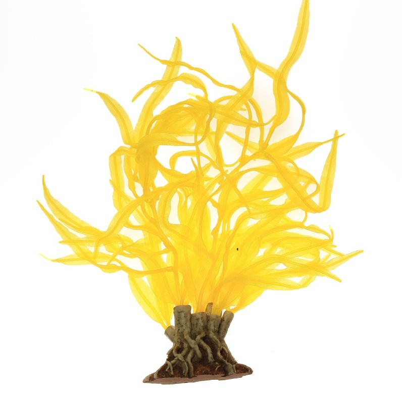 画像1: 【お取寄商品】レプリカ海藻　台付　イエロー　45cm TR S12-Y (1)